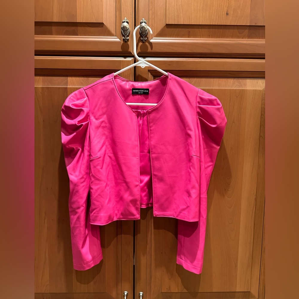 Generation Love Hot Pink Crop Blazer